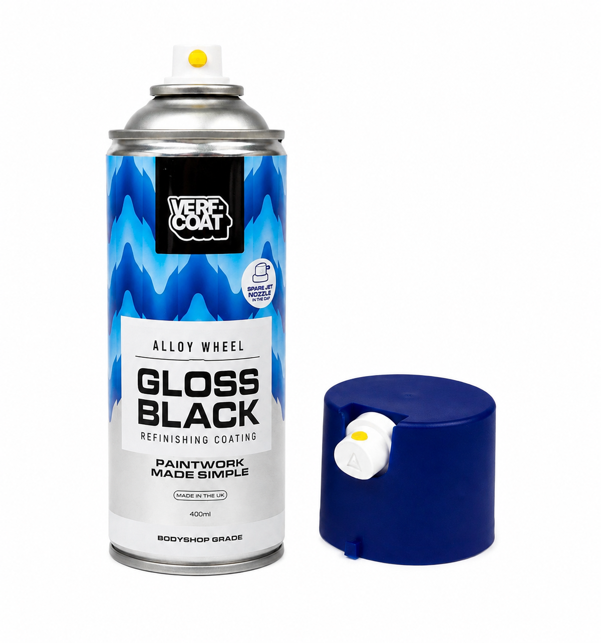 Gloss Black Alloy Wheel Spray Can - 400ml