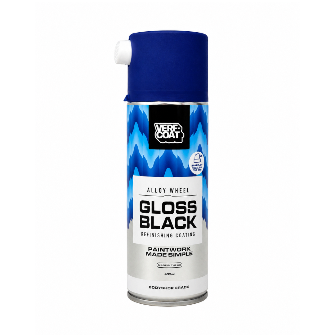 Gloss Black Alloy Wheel Spray Can - 400ml